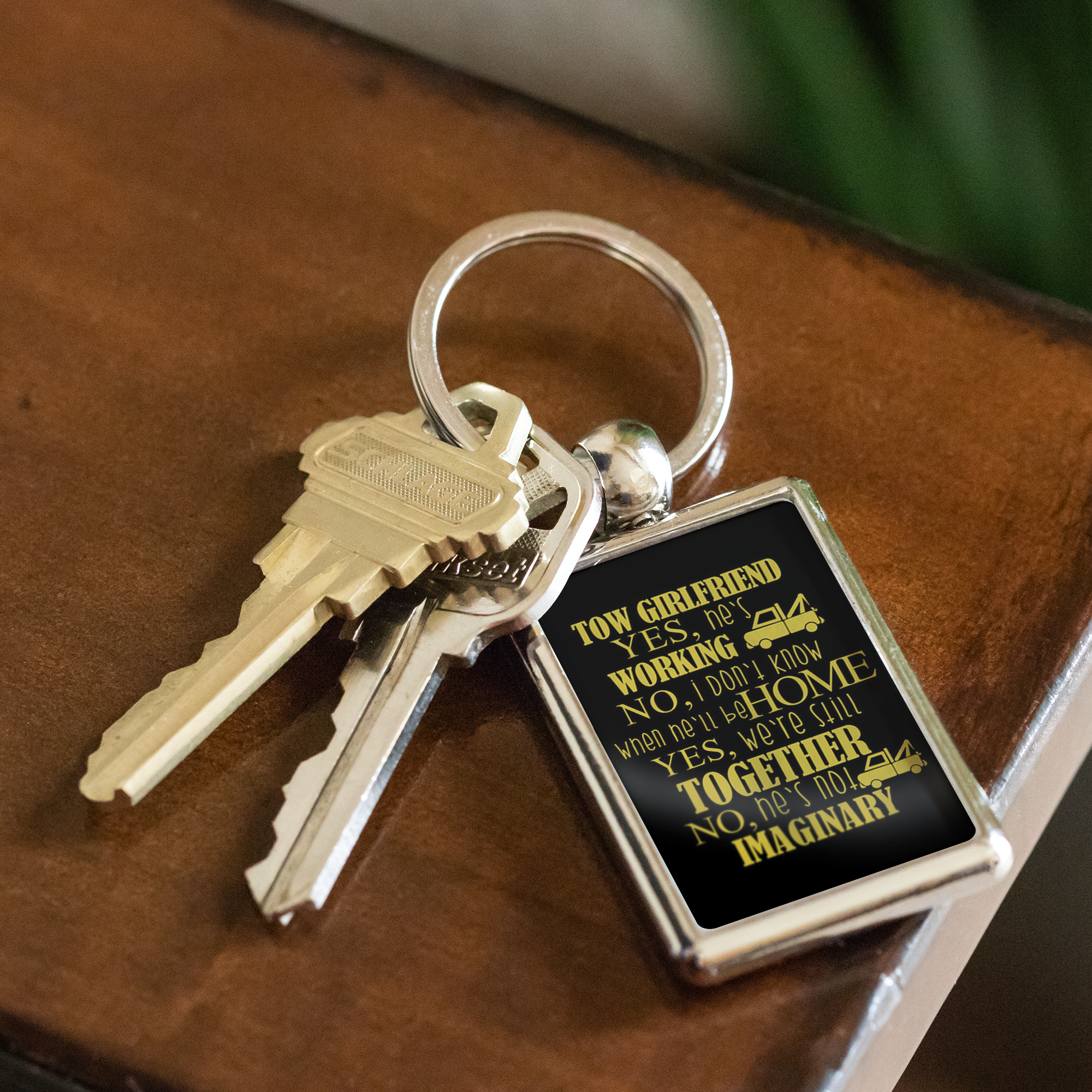 Proud Tow Girlfriend Keychain