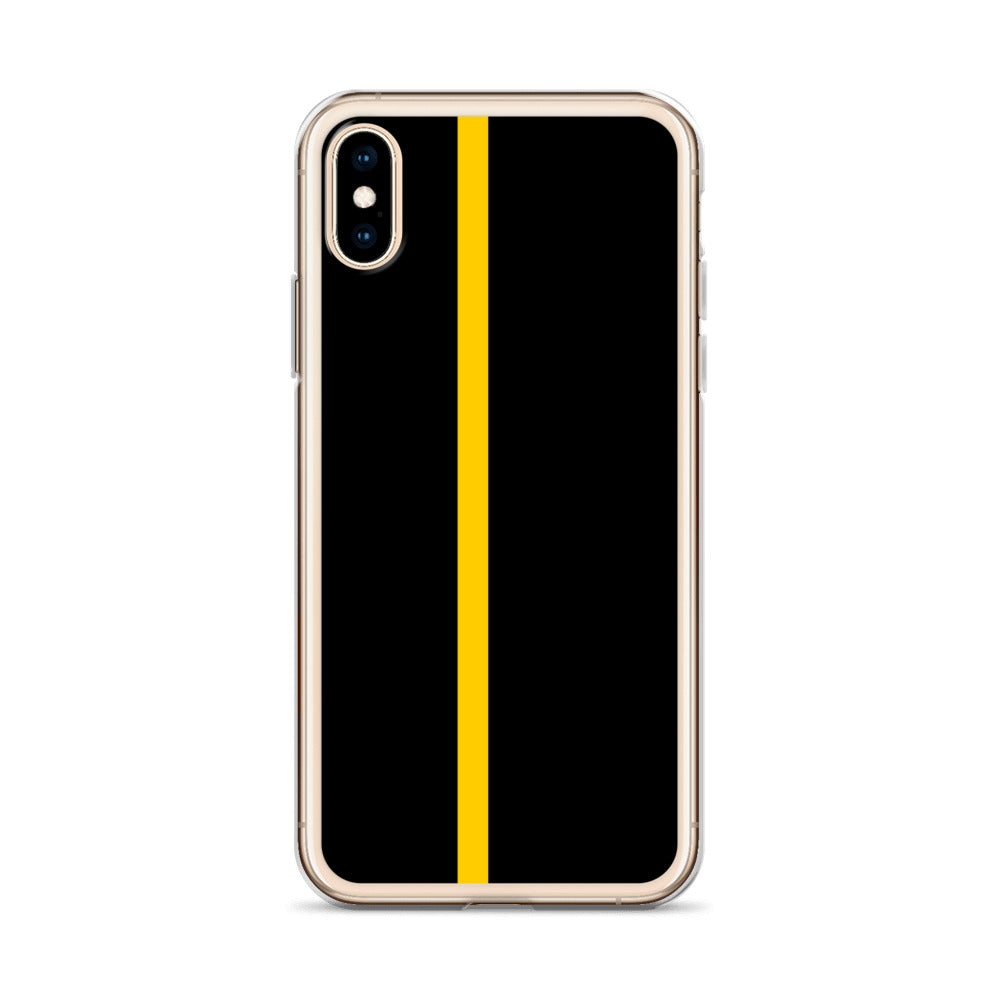 Thin Yellow Line iPhone Case