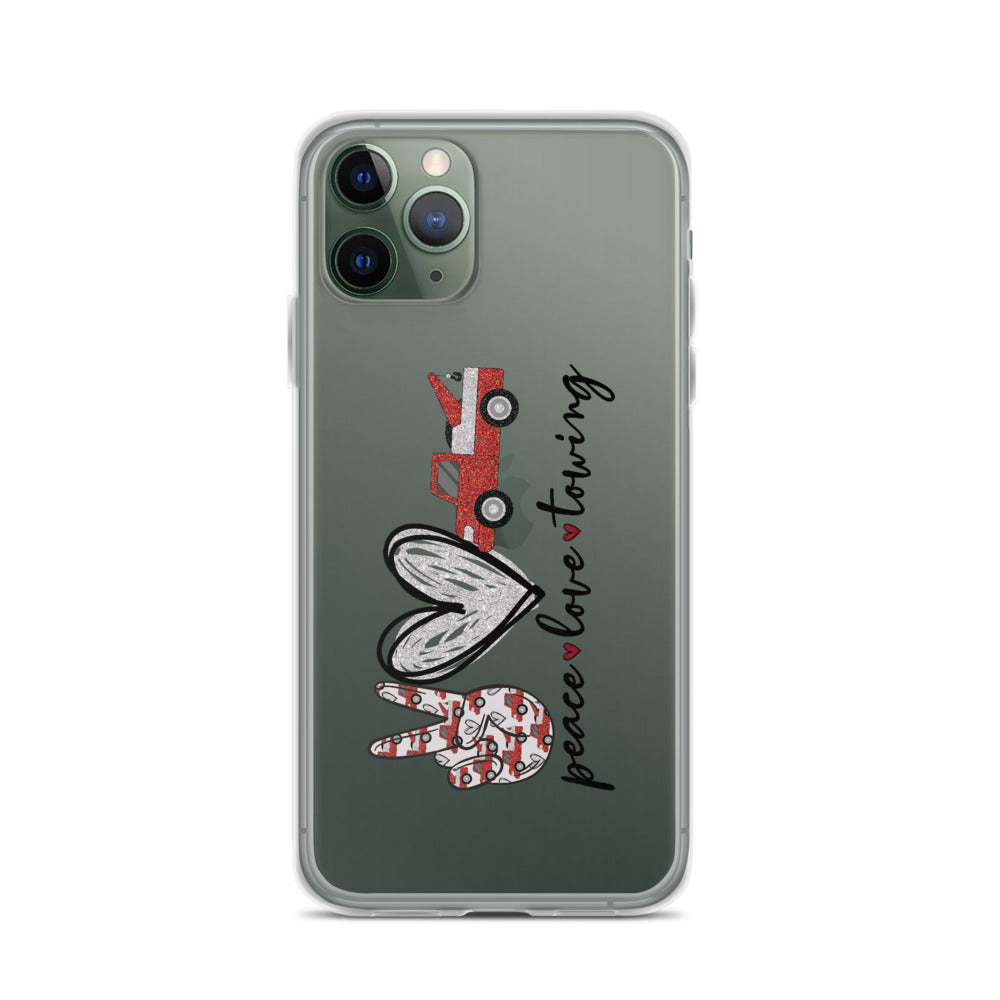 Peace Love Towing iPhone Case