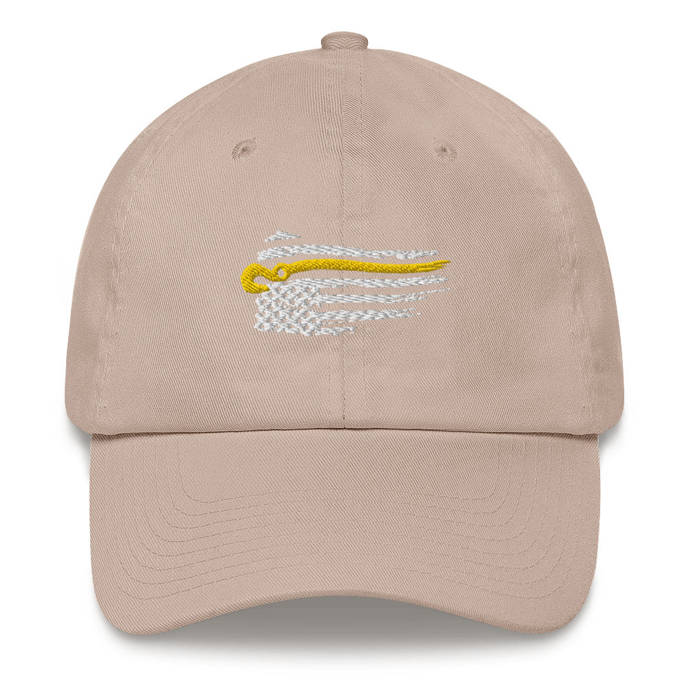 Flexfit Hat with Distressed J-Hook Flag