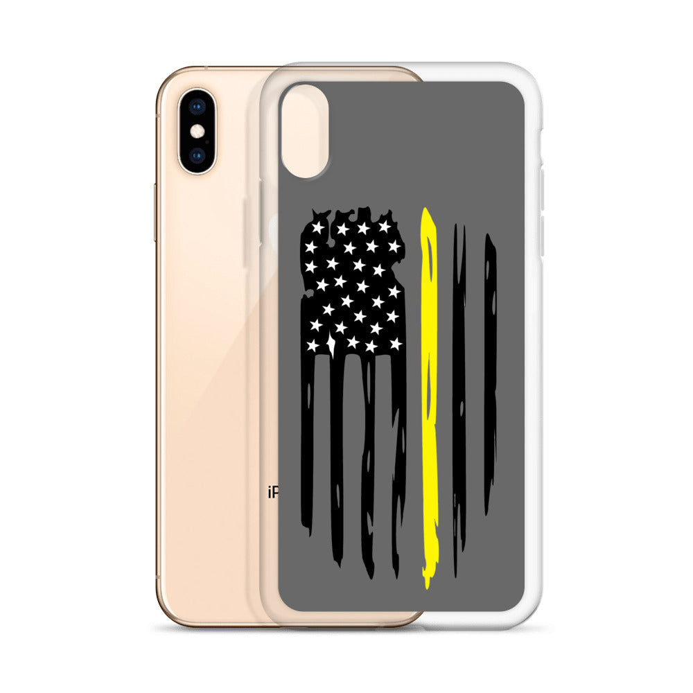 Thin Yellow Line iPhone Case