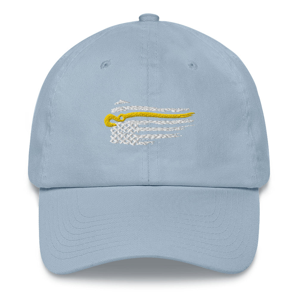 Flexfit Hat with Distressed J-Hook Flag