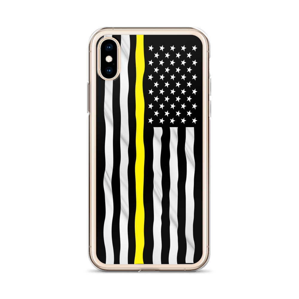 Thin Yellow Line iPhone Case