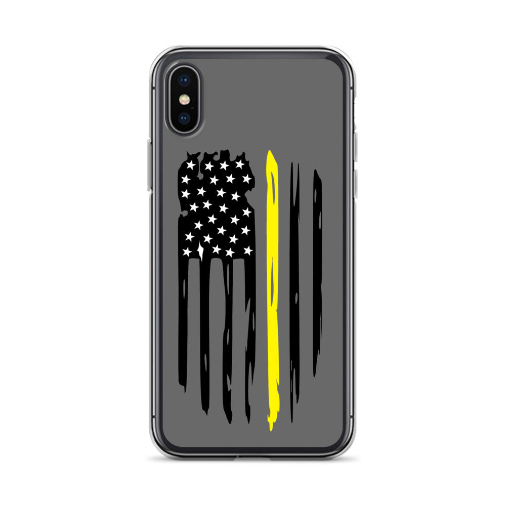 Thin Yellow Line iPhone Case