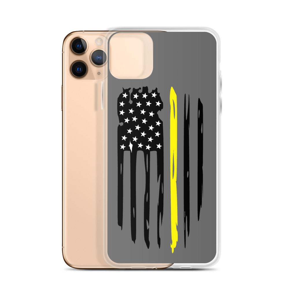 Thin Yellow Line iPhone Case