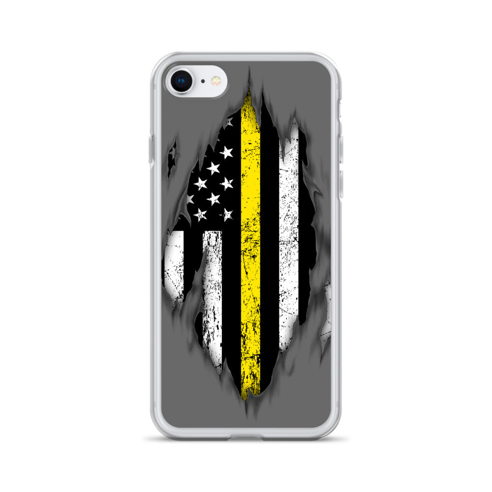 Thin Yellow Line iPhone Case