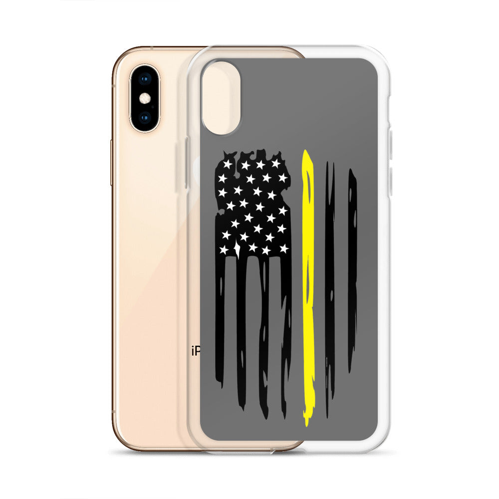 Thin Yellow Line iPhone Case