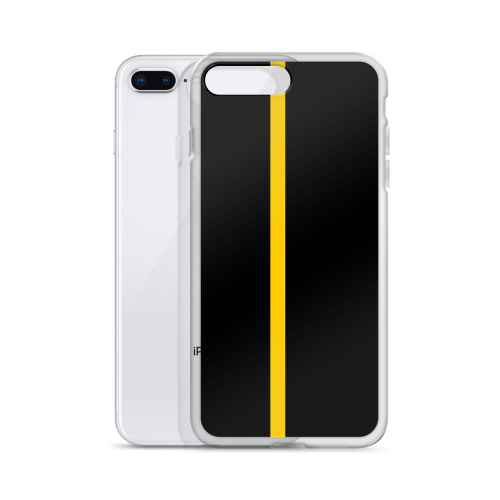 Thin Yellow Line iPhone Case
