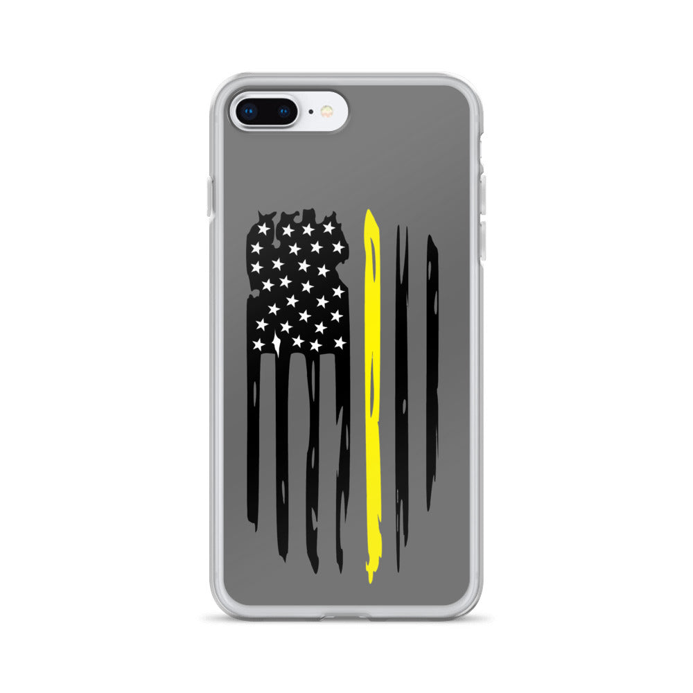 Thin Yellow Line iPhone Case