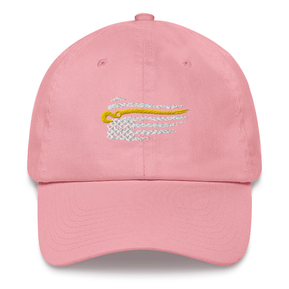 Flexfit Hat with Distressed J-Hook Flag