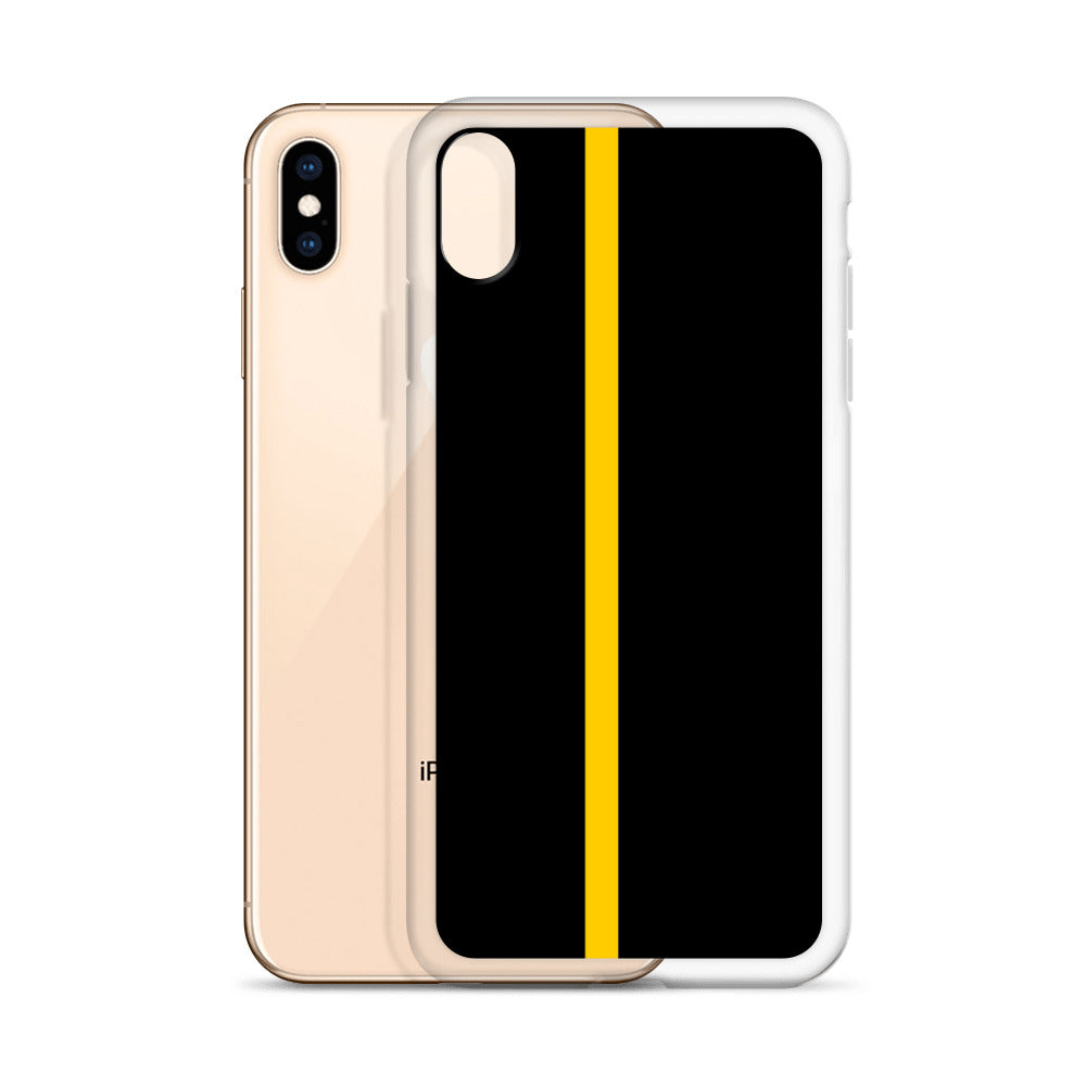 Thin Yellow Line iPhone Case