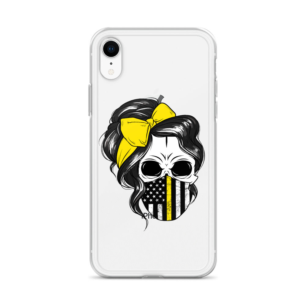 Thin Yellow Line iPhone Case