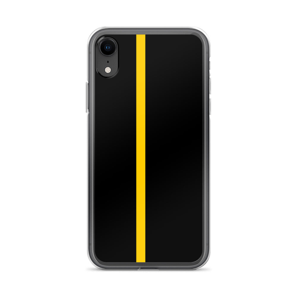 Thin Yellow Line iPhone Case