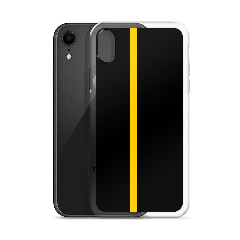 Thin Yellow Line iPhone Case