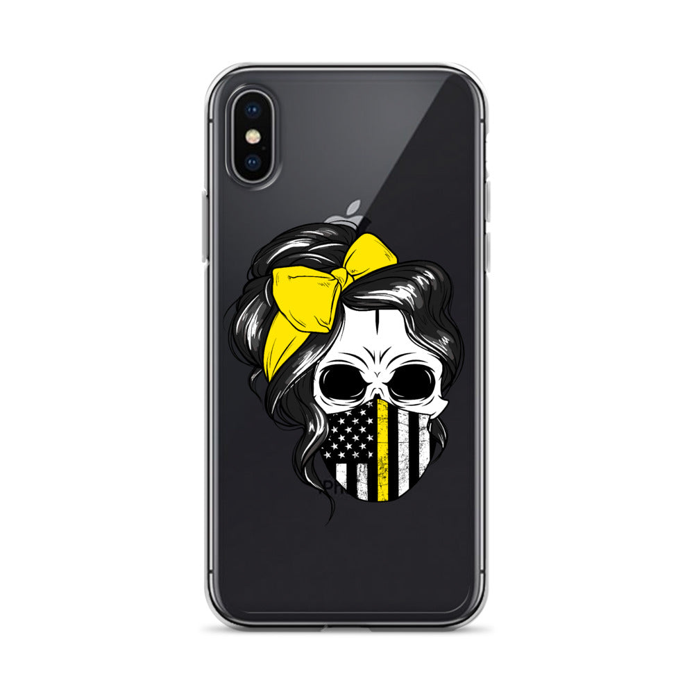 Thin Yellow Line iPhone Case
