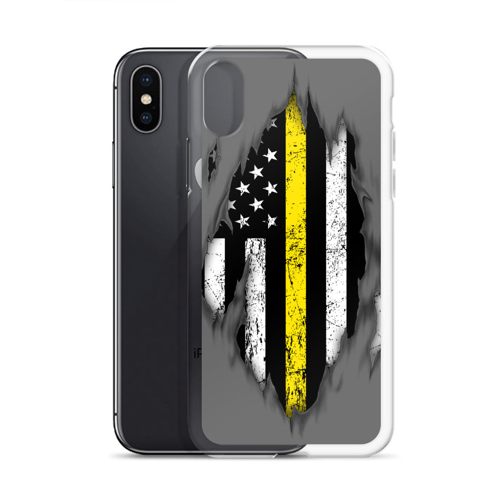 Thin Yellow Line iPhone Case