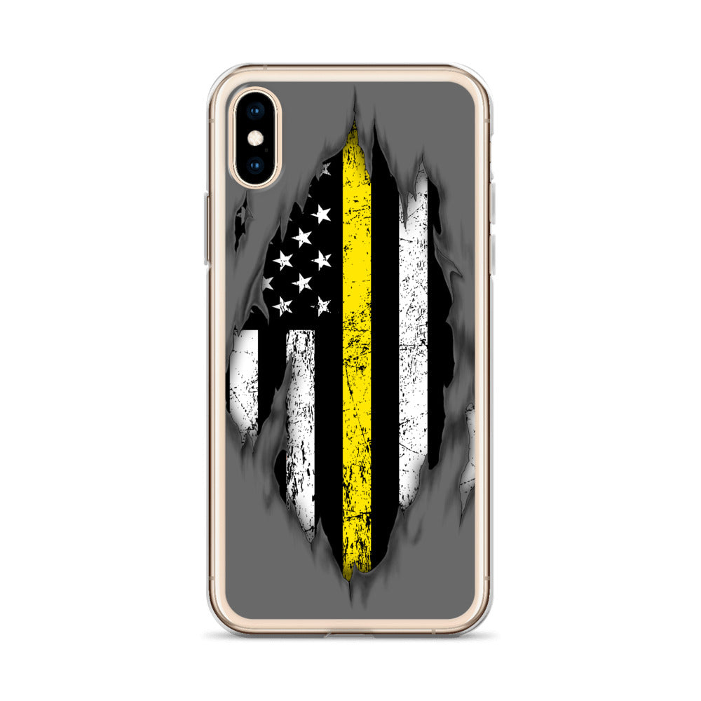 Thin Yellow Line iPhone Case