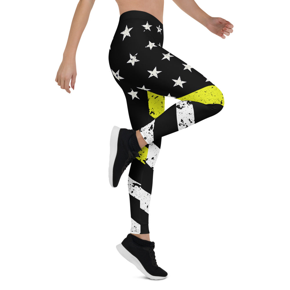 Thin Yellow Line Leggings