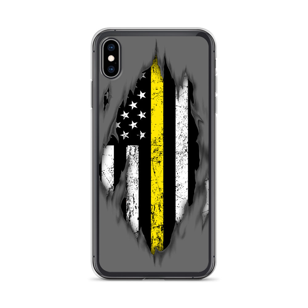 Thin Yellow Line iPhone Case