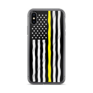 Yellow line iPhone Case