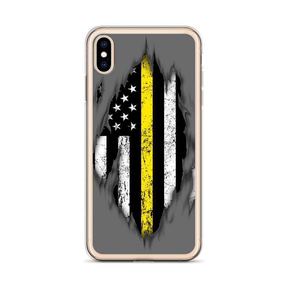 Thin Yellow Line iPhone Case