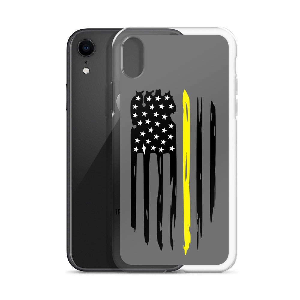 Thin Yellow Line iPhone Case