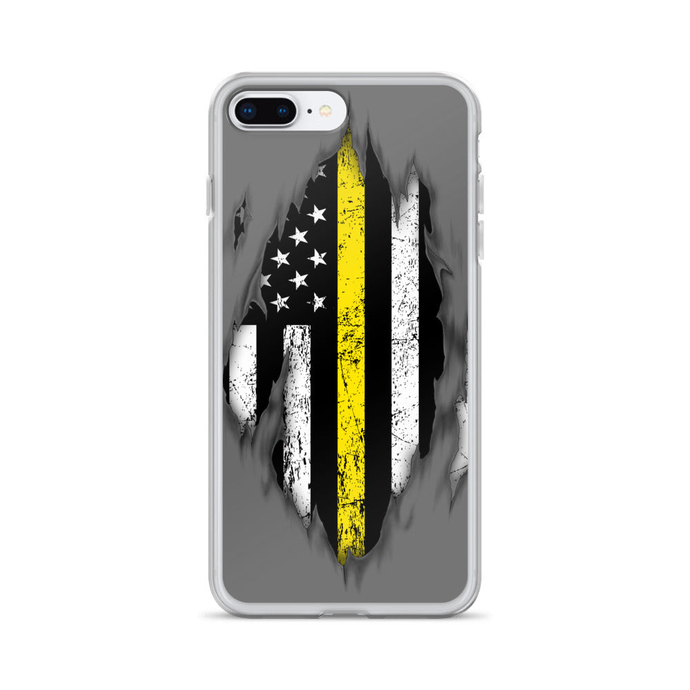 Thin Yellow Line iPhone Case