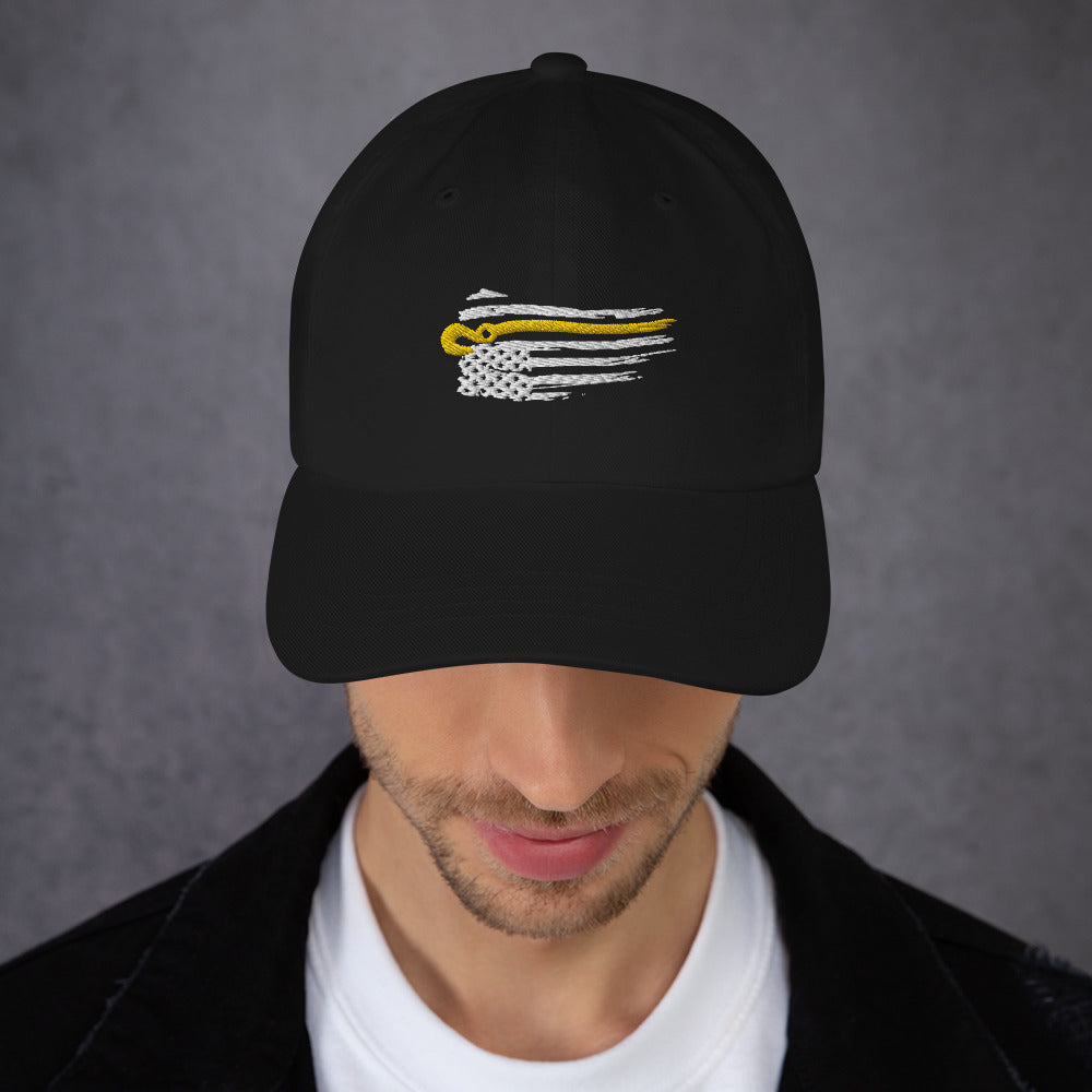 Flexfit Hat with Distressed J-Hook Flag