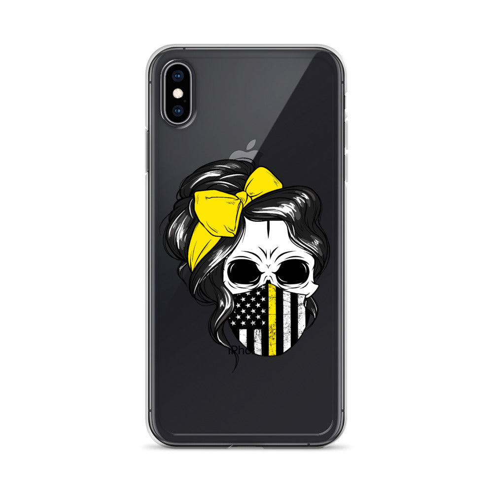 Thin Yellow Line iPhone Case