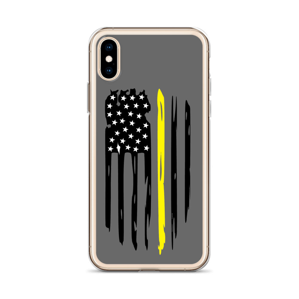Thin Yellow Line iPhone Case