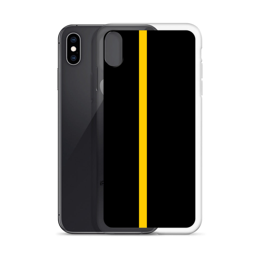 Thin Yellow Line iPhone Case