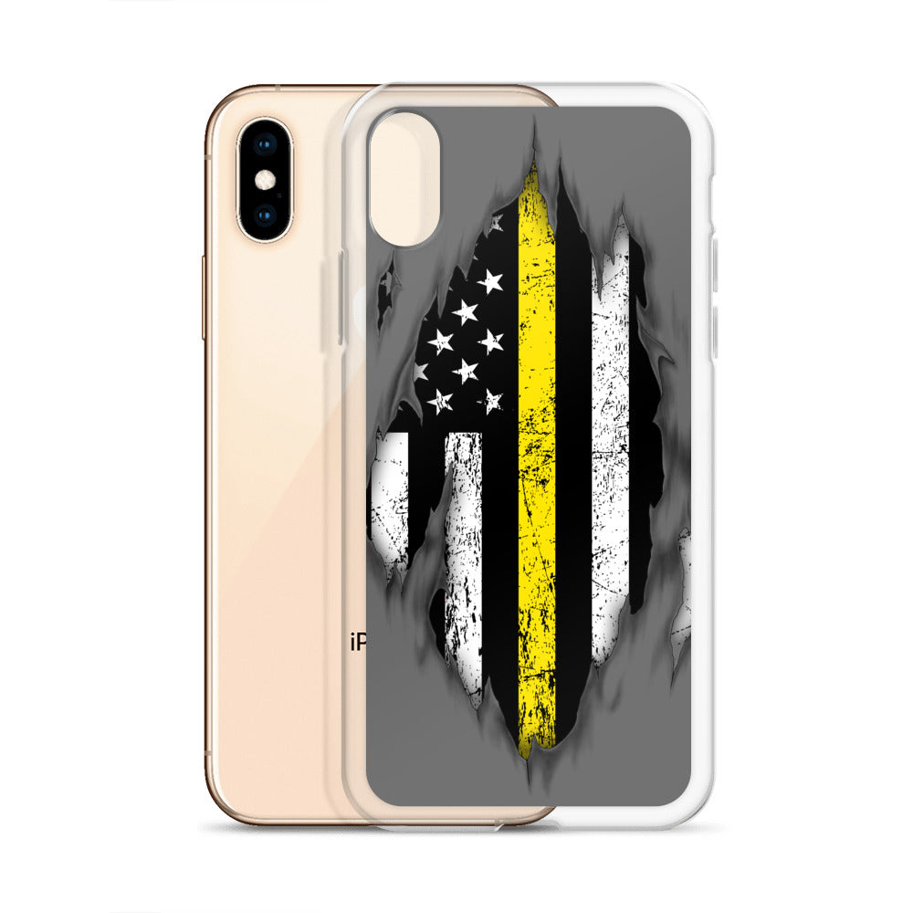 Thin Yellow Line iPhone Case