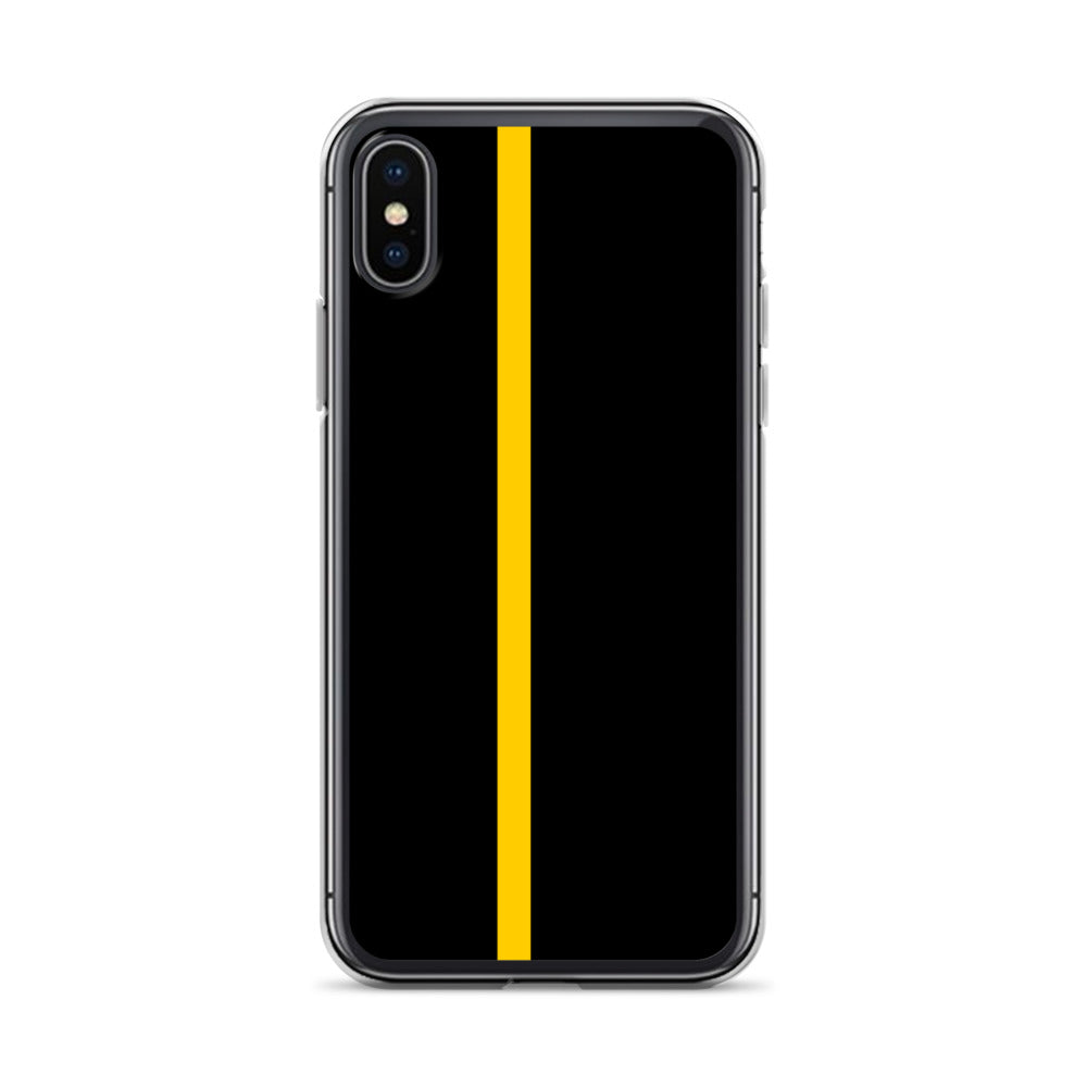 Thin Yellow Line iPhone Case
