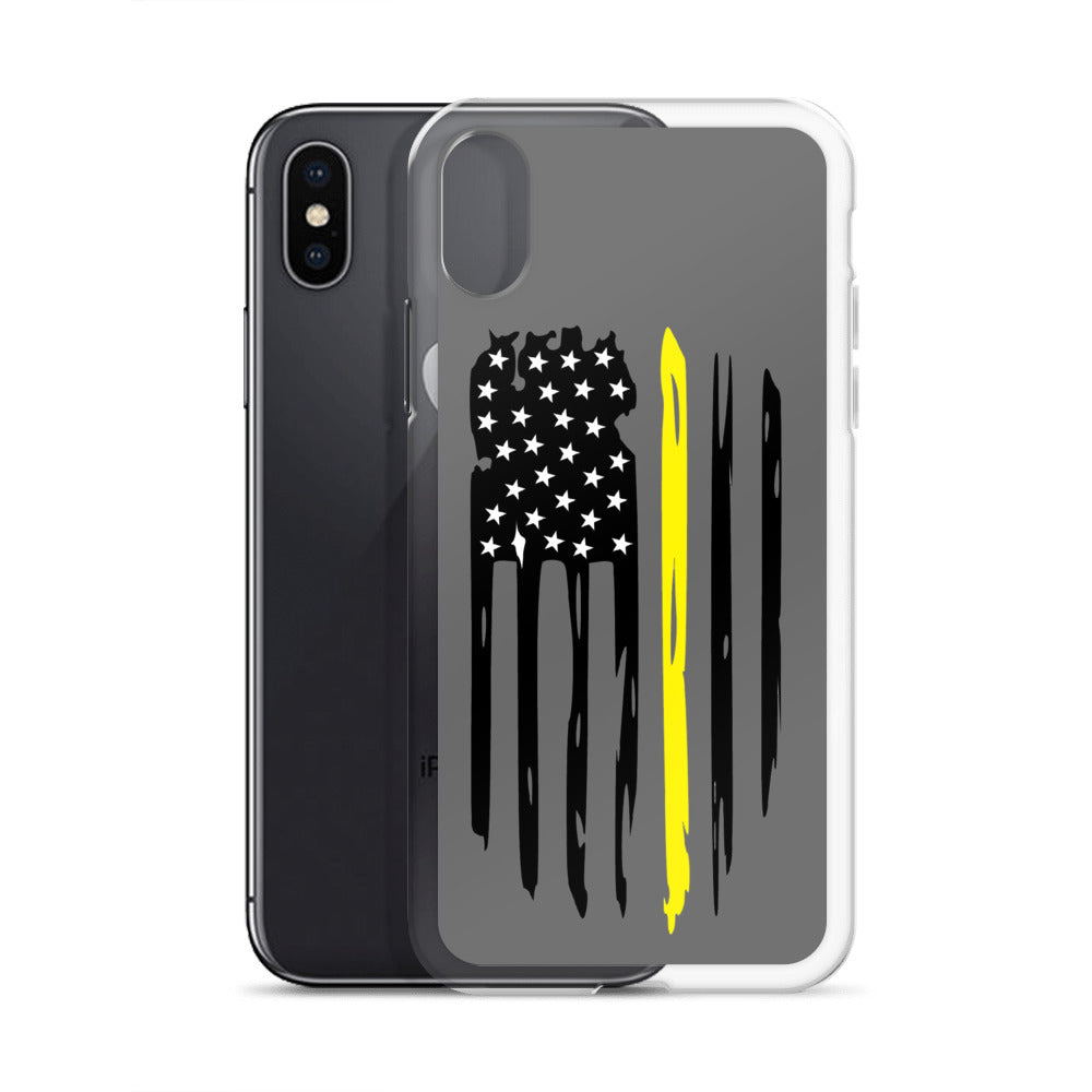 Thin Yellow Line iPhone Case