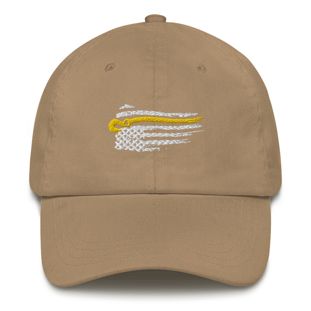 Flexfit Hat with Distressed J-Hook Flag