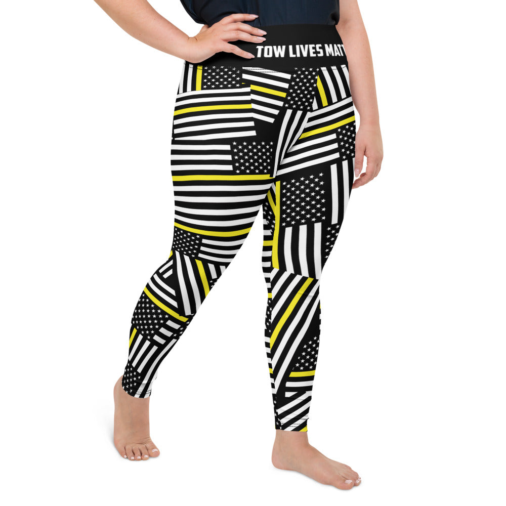 Thin Yellow line Size Leggings