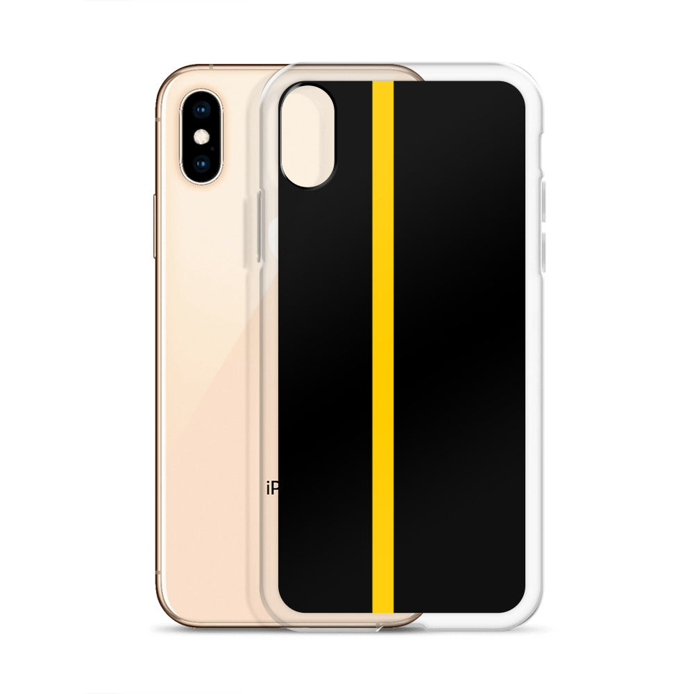 Thin Yellow Line iPhone Case