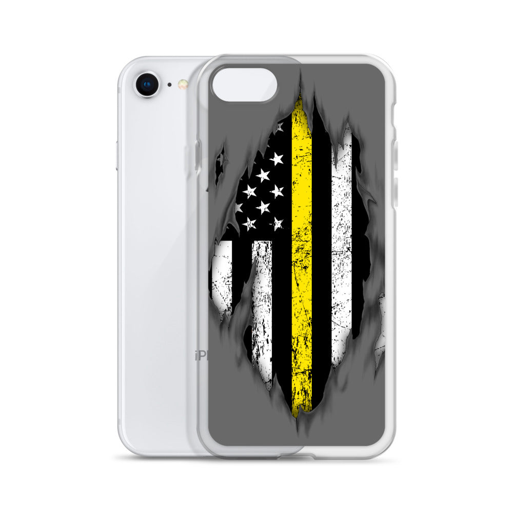 Thin Yellow Line iPhone Case