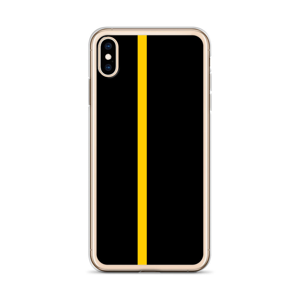 Thin Yellow Line iPhone Case