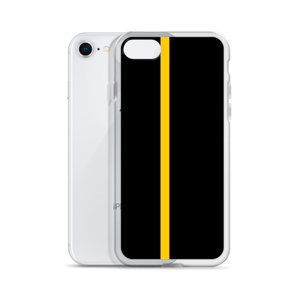 Thin Yellow Line iPhone Case