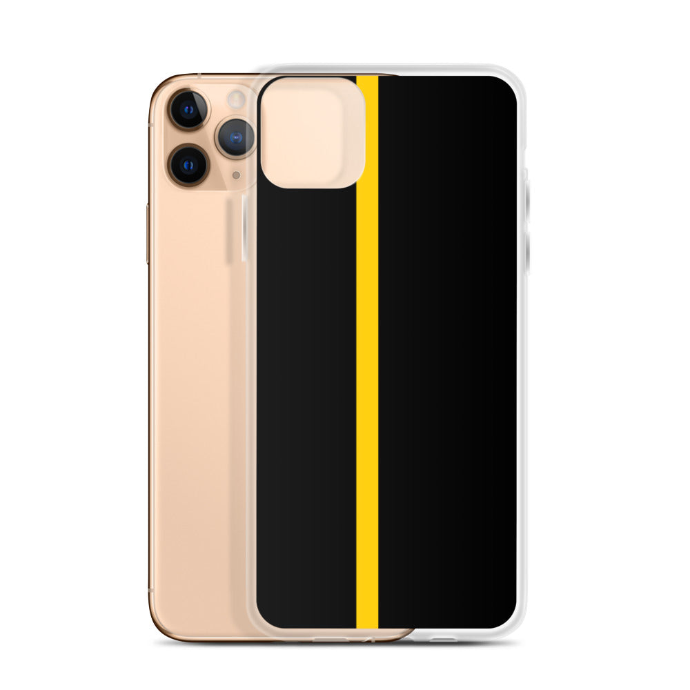 Thin Yellow Line iPhone Case