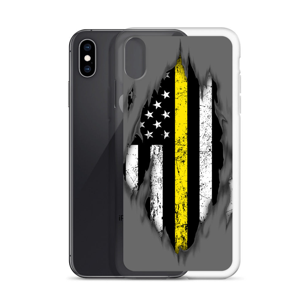 Thin Yellow Line iPhone Case