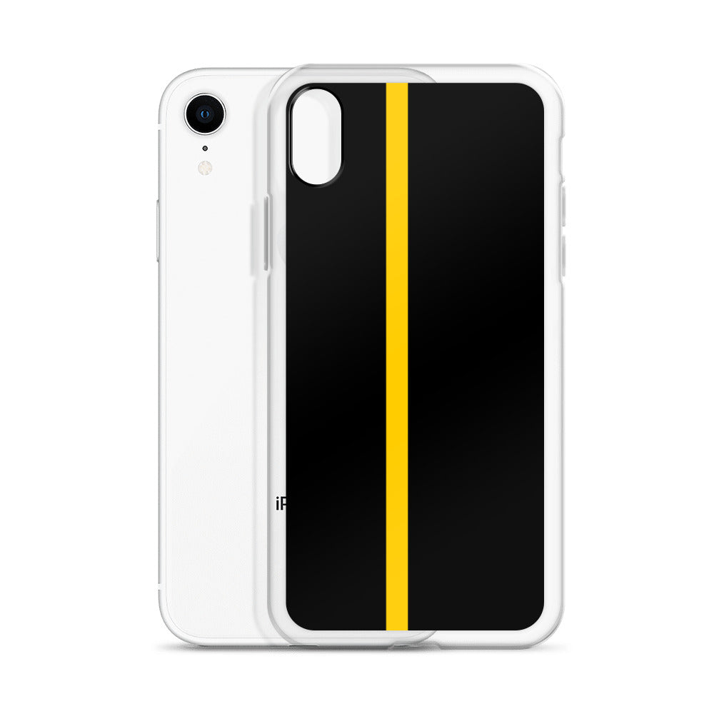 Thin Yellow Line iPhone Case
