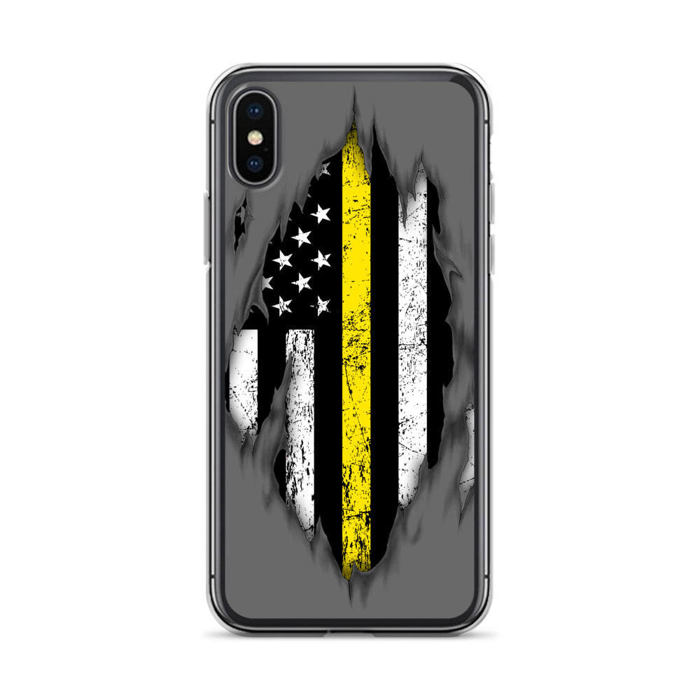 Thin Yellow Line iPhone Case