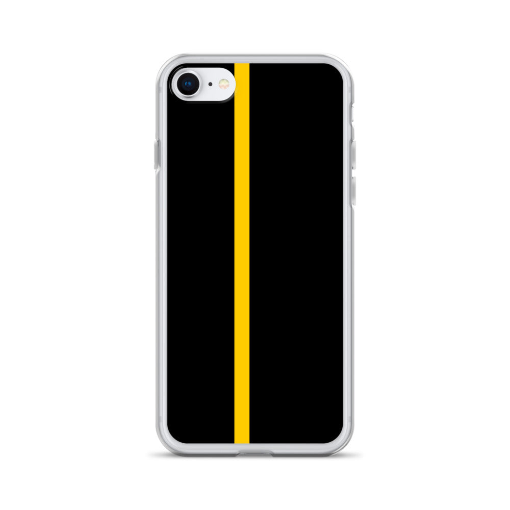 Thin Yellow Line iPhone Case