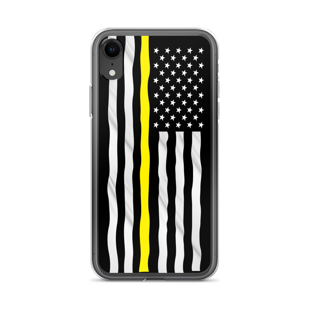 Thin Yellow Line iPhone Case