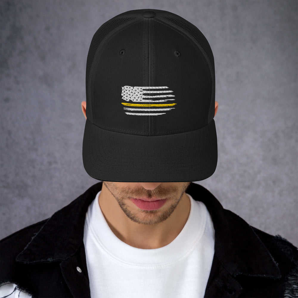 Thin Yellow Line Trucker Cap