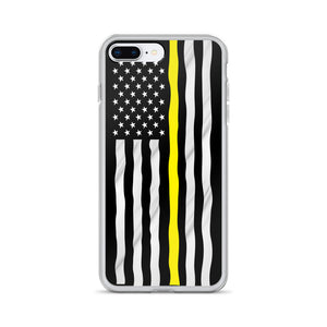 Yellow line iPhone Case