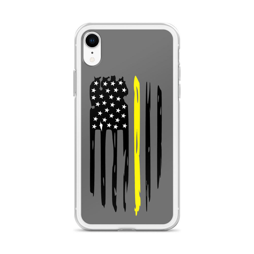Thin Yellow Line iPhone Case