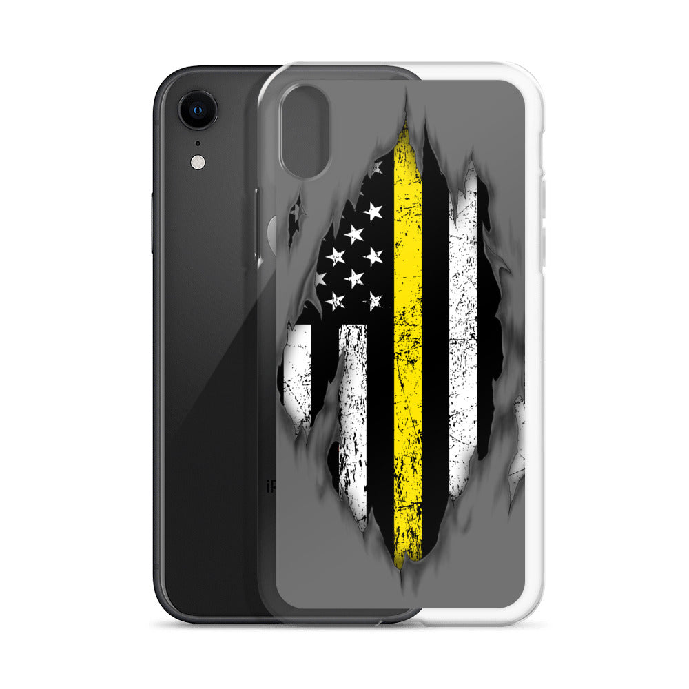 Thin Yellow Line iPhone Case